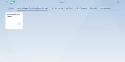 List of SAP S4 HANA FIORI aplikacije : Središnji glavni podaci aplikacije za poslovnog partnera SAP S4 HANA FIORI
