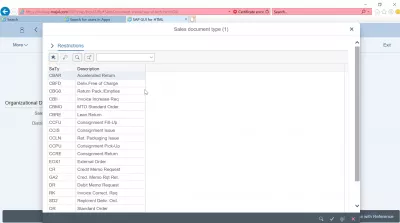 Hvordan bruker jeg SAP S4 HANA FIORI-grensesnittet? : Hjelpskjema for verdisøk