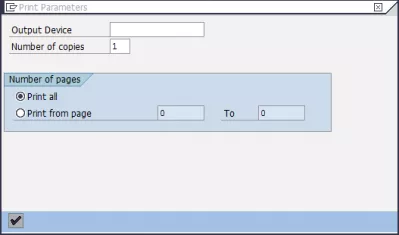SAP export to Excel any report with print to file : Print parameters