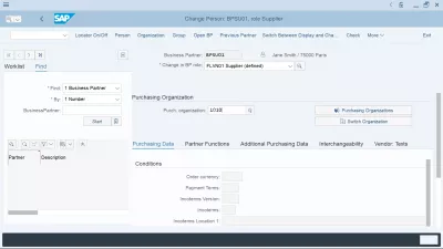 Supplier has not been created for purchasing organization : S4 HANA: Enter Purchase Organization