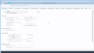 SAP Material Master Basic Məlumat 1: Ümumi məlumatlar ilə material idarəçiliyini sadələşdirmək