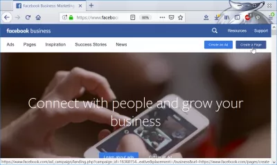 FaceBookのビジネスページを作成する方法 : Facebookのビジネスページを作成する