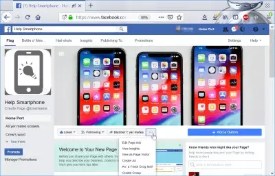 Jak vytvořit obchodní stránku služby FaceBook