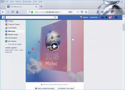 How to download Facebook year in review video to computer : Facebook year in review video creation in memories page