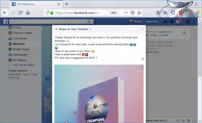 How to download Facebook year in review video to computer : Setting up Facebook year in review post