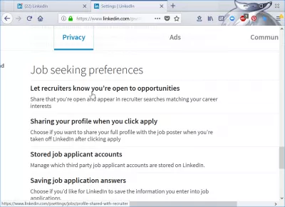 Linkedin: Actively Seeking Employment Setting Explained : LinkedIn let recruiters know you are open to new opportunities