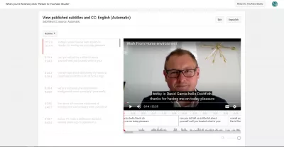 פודקאסט וידאו ביוטיוב: טיפים וטריקים כדי להתחיל : תעתיק שנוצר אוטומטית של YouTube להורדה