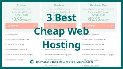 Top 3 Des Meilleurs Hébergements Web Bon Marché