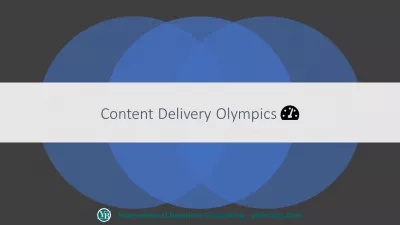 Content Delivery Olympiads: 31% rychlejší webová stránka! : Content Delivery Olympiads: 31% rychlejší webová stránka!