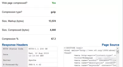 Tjek GZIP-komprimering : Tjek GZIP-komprimering