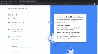 How to create a Google Cloud account? : Last verification step for account creation with $300 credit on GCP services and 5GB storage with new account