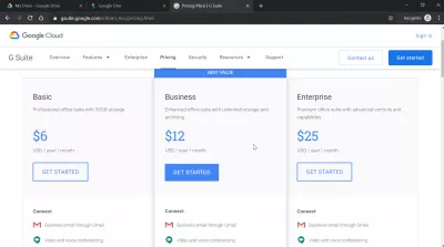 How to create a Google Cloud account and get 15GB Google Drive free storage ? : Google Drive 1TB price of $12 per month with Gsuite