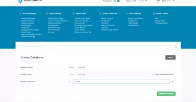 DirectAdmin: User And Website Creation : Website DNS address not yet propagated