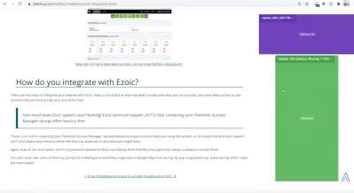 Prikaz oglašavanja mjesta: položaj i optimizacija : Postavljanje različitih oglasa za bočne trake s Ezoic Chrome Extension