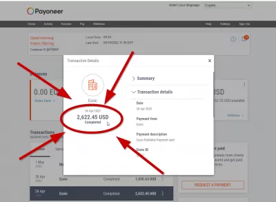 Revue d'Ezoic par un Expert - Augmenter Significativement La Performance Publicitaire D'un Site Web : Preuve de gains d'Ezoic de plus de 2500 $ USD de revenu passif pour le mois d'avril 2022