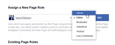 Kaip Pakeisti „Facebook“ Puslapio Savininką? : Pasirinkite naują administratoriaus vaidmenį