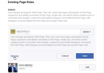 Com Canviar El Propietari De La Pàgina De Facebook? : Elimina un administrador