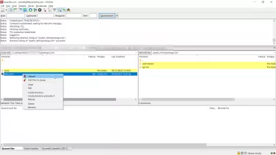 FileZilla retrieve password of an FTP website connection in Windows : Using FileZilla software to transfer files with FTP protocol
