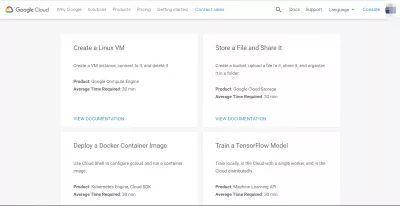 Google Cloud Platform piedāvātās priekšrocības šobrīd : Darba sākšana vietnē Google Cloud Platform