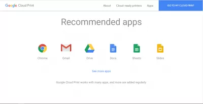 Zakaj je Google Cloud pridobil scenarij za računalništvo v oblaku? : Priporočene aplikacije za storitev tiskanja v oblaku