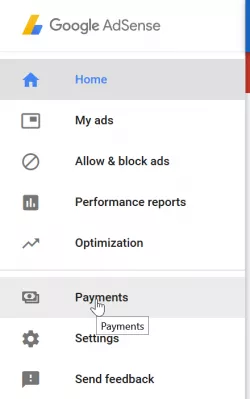 Nastavenia platieb Google AdSense zmenu prahu platby : účet Google Payments