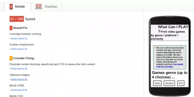 Google Pagespeed ​​Insights: Sorunlari Çözün Ve Çevre Dostu Olun : Şekil 2: Google Sayfa Hızı - Mobil cihazda 51 görüntü optimizasyonundan sonraki puan