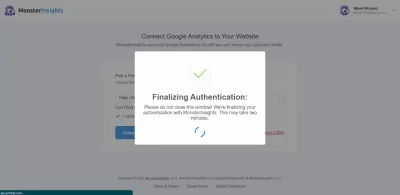 How To Create A Google Analytics Account And Install It On WordPress? : Then a window will appear and you need to wait a while
