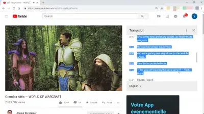 YouTube videolarından altyazıları necə çıxarmaq olar? : Videonun yanında YouTube transkriptini almaq və onu yükləmək