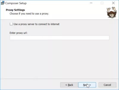 How to install composer windows : proxy url for composer