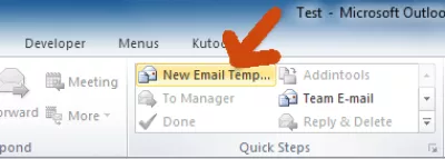 Kostenlose responsive HTML-Newsletter-Vorlagen und -Skripte : Wie erstelle ich eine Verknüpfung für eine E-Mail-Vorlage in Outlook? 2010