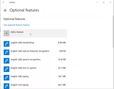 การติดตั้งไคลเอ็นต์ Windows 10 Native SSH PowerShell : เพิ่มปุ่มคุณสมบัติในการตั้งค่าคุณสมบัติเพิ่มเติม