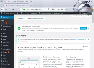 Move Wordpress from subdomain to root : Wordpress moved to subfolder