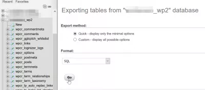 Si Të Eksportoni Faqen E Wordpress Në Domen Të Ri Në 4 Hapa? : eksportoni bazën e të dhënave wp