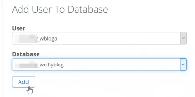How To Export Wordpress Site To New Domain In 4 Steps? : Assign user to MySQL database