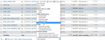 Πίνακας επιδιόρθωσης PHPMyAdmin : PHPMyAdmin επισκευή βάσης δεδομένων
