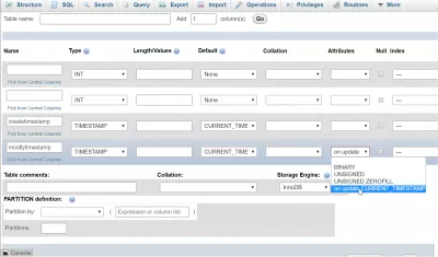 mySQL created and updated timestamp : How to set a MySQL current timestamp on create and update