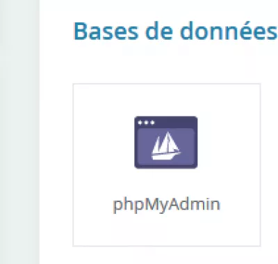 Prestashop 1.6 athrú ar an ionad siopa URL : rochtain a fháil ar PHPMyAdmin ó CPanel