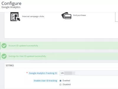 Prestashop Google Analytics tracking : Tracking ID saved