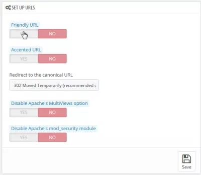 Prestashop SEO URL optimization : friendly URL set to NO