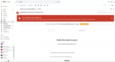 Jak chronić swój osobisty e -mail? : E -mail przekazany przez BUMK.EMAIL, który skończył w folderze spamu