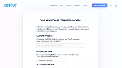 RAIDBOXESレビュー - 管理されたWordPressホスティング : RAIDBOXES無料のWordPress移行サービス