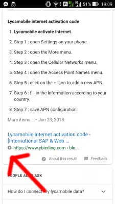 Eticheta amp-ad extension .js script lipsește : Rezultatul căutării Google care oferă o pagină AMP pentru Lycamobile activează căutarea pe Internet