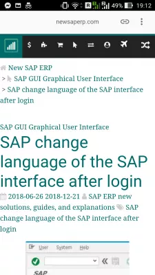 Solve the tag 'amp-ad extension .js script' is missing : Accelerated mobile pages AMP version display of a SAP change language of the SAP interface after login web page