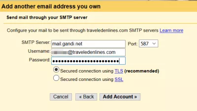 Postavite Gmail sa GoDaddy domenom ili drugim vlastitim domenom : Podešavanje Gmail-a za prijem GoDaddy e-pošte