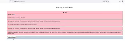 விண்டோஸ் புதுப்பித்தலுக்குப் பிறகு XAMPP இல் MySQL ஐத் தொடங்கும் பிழையை எவ்வாறு தீர்ப்பது: mutexes மற்றும் rw_locks விண்டோஸ் இன்டர்லாக் செய்யப்பட்ட செயல்பாடுகளைப் பயன்படுத்துங்கள் : Phpmyadmin பிழை: இணைக்க முடியாது: தவறான அமைப்புகள்.