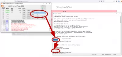 Como resolver erro iniciando o mysql no xampp após o windows update: mutexes e rw_locks usam funções interligadas pelo Windows : Alterando a porta MySQL no arquivo my.ini