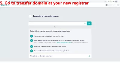 Transferați domeniul de la Bluehost la Squarespace, Gandi sau alt registru ușor: 16 pași cu imagini : 5. Accesați transferul domeniului la noul dvs. registrator