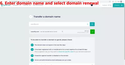 Transfer Domain From Bluehost To Squarespace, Gandi Or Another Registrar Made Easy: 16 Steps With Pictures : 6. Enter domain name and select domain renewal