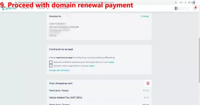 Transfer Domain From Bluehost To Squarespace, Gandi Or Another Registrar Made Easy: 16 Steps With Pictures : 9. Proceed with domain renewal payment