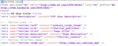 Meta tags Twitter i HTML : Téann meta tags le Twitter graf graf HTML